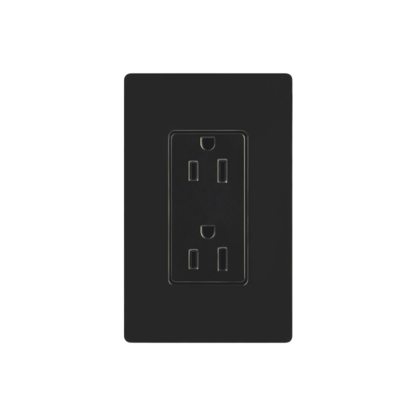 CAR-15-BL-S - LUTRON ELECTRONICS - Contacto electrico 15A color negro