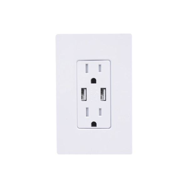 CAR15UBTRWH - LUTRON ELECTRONICS - TOMACORRIENTE 15 AMP CONECTOR USB