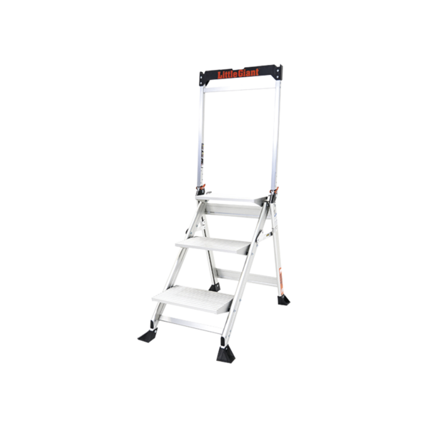 JUMBOSTEP3WHR - Little Giant Ladder Systems - La escalera diseñada con la mayor estabilidad y resistencia en el mundo, gracias a sus escalones jumbo.