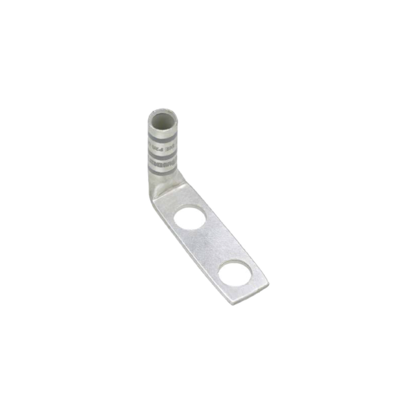 LCC8-14AF-L - PANDUIT - Terminal de barril largo, de dos orificios, para cable 8 AWG, orificio de perno de 1/4in, espacio entre orificios de 5/8in, lengüeta a 90º