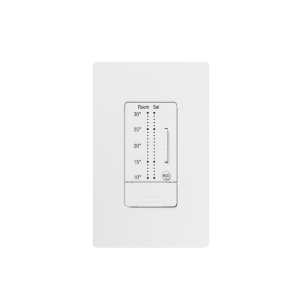 LRA-WST-C-WH - LUTRON ELECTRONICS - Control de pared para Termostato seeTemp, grados centigrados