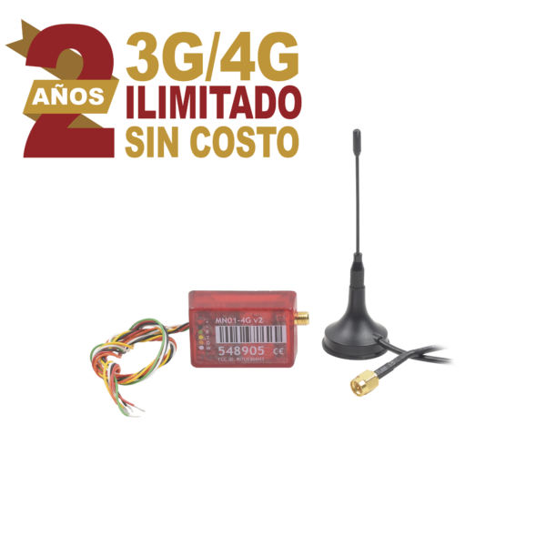 MINI014GV2 - M2M SERVICES - Comunicador 3G/4G Dual SIM / INCLUYE 2 AÑOS 3G/4G sin Limites / Aplicación Gratuita / Cero Configuración / Compatible Honeywell/DSC/CROW/PIMA / Listo para Automatización
