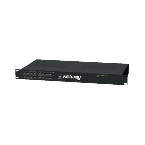 NETWAY8 - ALTRONIX - Midspan de 8 puertos, montaje en rack de 19. Ofrece alimentación PoE a los dispositivos alcanzando distancias de hasta 600m.