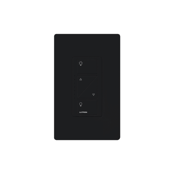 PD10NXDBL - LUTRON ELECTRONICS - Atenuador (dimmer) de pared. baje/suba intensidad de iluminación y encienda o apague. Requiere cable neutro, color negro.