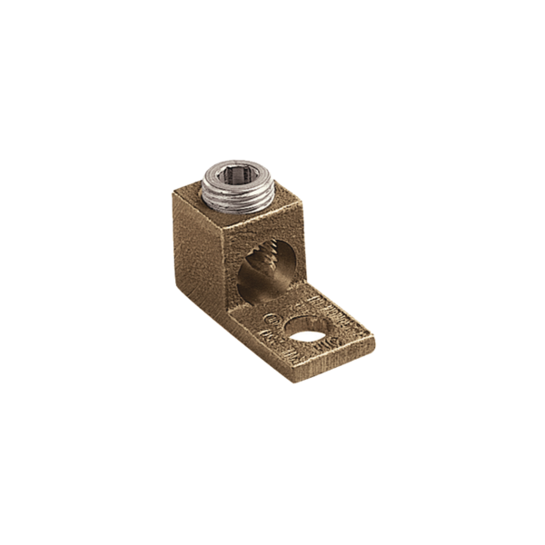 PNL-1/0-L - PANDUIT - Terminal Tipo Lengüeta Recta de Cobre, Cal. 8 a 1/0 AWG,  Orificio para perno de 5/16 (7.9mm)