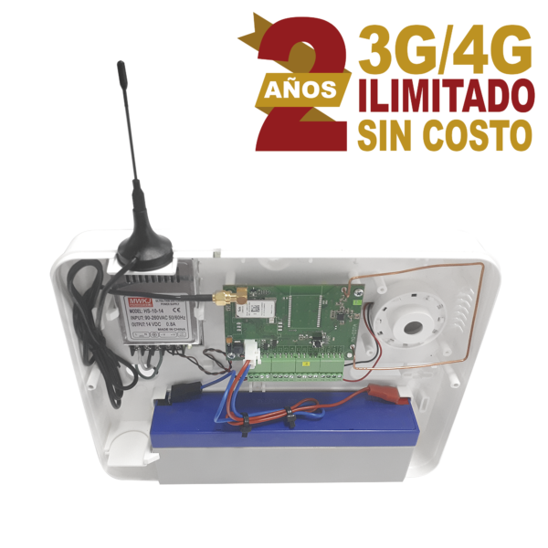 PRO4G - Syscom - Panel de Alarma Cloud / 2 Años 3G/4G Ilimitado Incluido  / 32 Zonas Inalámbricas / 8 Zonas Cableadas / Programación 100% vía WEB y APP gratuita.