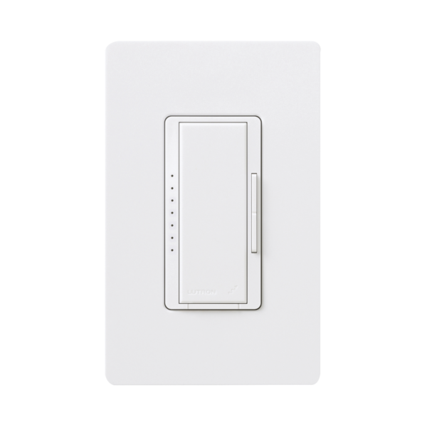 RRD-10D-WH - LUTRON ELECTRONICS - Atenuador (dimmer) un solo polo / multilocacion 120V/1000W INC/MLV, color blanco No requiere neutro.