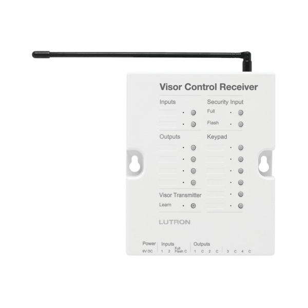 RRD-VCRX-WH - LUTRON ELECTRONICS - Receptor de control para puertas de garage, regulador de iluminacion. 120V, 4 salidar de relay y 2 entradas. Complementar con RRMAIN.