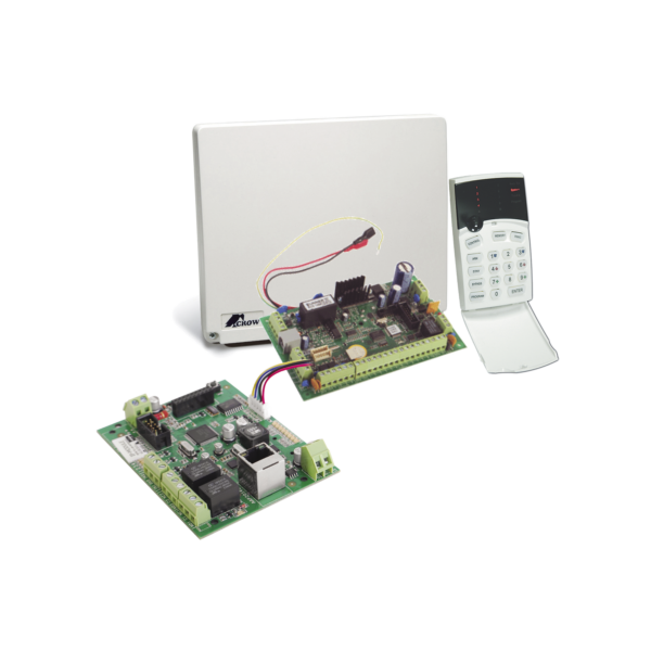 RUNNER8/16IP - CROW - kit de alarma Runner de 8 a 16 zonas con comunicador IP/ Aplicación Sin Renta mensual para control Remotamente