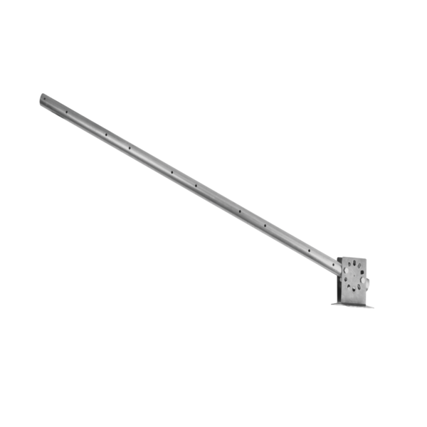 SYSPOST3V2 - SYSCOM - Poste con altura de 1m para cercos eléctricos/ Incluye base multiposicion fabricado 100% con acero galvanizado con 5 aisladores de paso