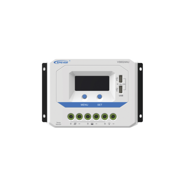 VS6024AU - EPEVER - Controlador EPSolar PWM 12/24V 60 A, Salida USB