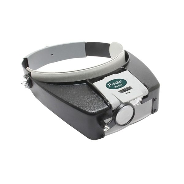 711-IN-016 - TECHNITOOL - Lampara LED en correa frontal con lentes de aumento 1.8X, 2.6X y 5.8X.