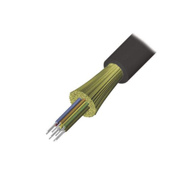 9GD5H012G-T501M - SIEMON - Cable de Fibra Óptica de 12 hilos, Interior/Exterior, Tight Buffer, No Conductiva (Dieléctrica), LS0H, Multimodo OM4 50/125 optimizada, 1 Metro