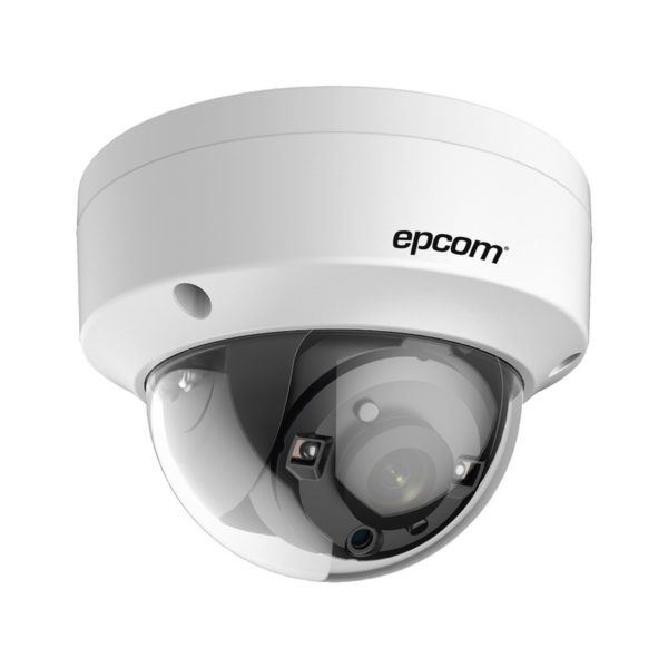 D4K-TURBO - EPCOM - Domo 4K TURBOHD / Lente 2.8 mm / 30 mts IR EXIR / IP67 / IK10 / 12 VCD / 4 Tecnologías (TVI / AHD / CVI / CVBS)