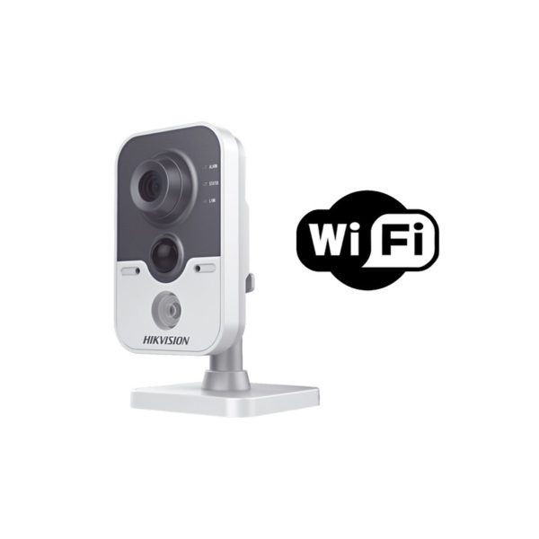 DS-2CD2422FWD-IW - HIKVISION - Cubo IP 2 Megapixel / WIFI / 10 mts IR / Sensor PIR / MicroSD / H.264+ / Interior / Hik-Connect P2P / Bocina y microfono interconstruidos / Lente 2.8 mm / PoE