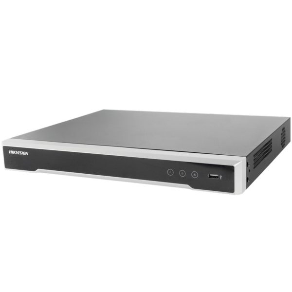 DS-7608NI-I2/8P - HIKVISION - NVR 12 Megapixel (4K) / 8 canales IP / 8 Puertos PoE+ / 2 Bahías de Disco Duro / Switch PoE 300 mts / HDMI en 4K / Soporta POS