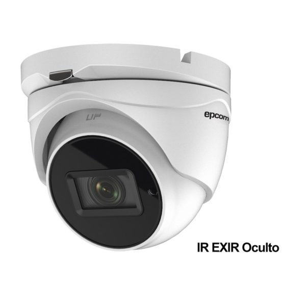 E4K-TURBO-Z - EPCOM - Eyeball 4K TURBOHD / Lente Mot. 2.7 a 13.5 mm / 60 mts IR EXIR / IP67 / 9 a 15 VCD / 4 Tecnologías (TVI / AHD / CVI / CVBS)