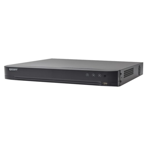 EV4016TURBO - EPCOM - DVR 4 Megapixel / 16 Canales TURBOHD + 16 Canales IP / 2 Bahías de Disco Duro / 1 Canal de Audio / Vídeoanálisis