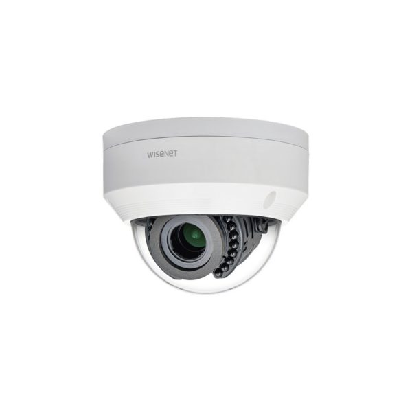 LNV-6070R - SAMSUNG WISENET (HANWHA) - Cámara Domo Antivandálico Exterior 2 Megapíxel / Lente Varifocal 3.2 -10mm / IR 30M / WDR 120db / IP66