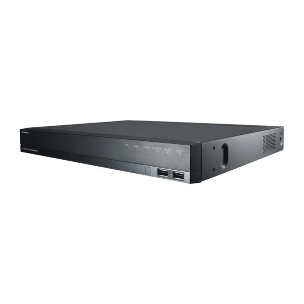 QRN-1610S - SAMSUNG WISENET (HANWHA) - NVR 8 Megapíxel / 16 canales / H.265 / P2P Wisenet / 16 puertos PoE