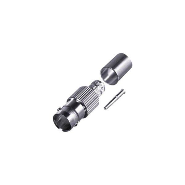 RFB-1724-Q - RF INDUSTRIES,LTD - Conector BNC Hembra de Anillo Plegable para cables RG-6/U, 75 Ohm Ni/Au/Teflon.