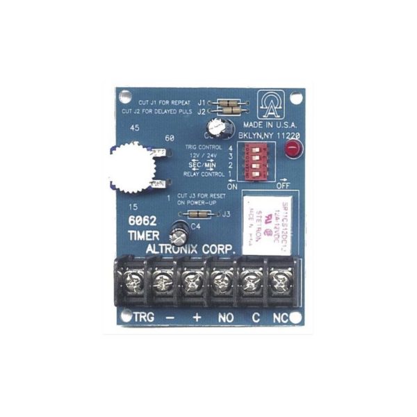 6062 - ALTRONIX -   Temporizador de 1 segundo a 60 minutos, Multi funcional con salida de relevador tipo C