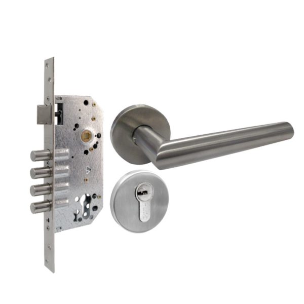 82473 - ASSA ABLOY - Kit de Manija, mecanismo y cilindro mecánico con Cerrojo de Alta Seguridad