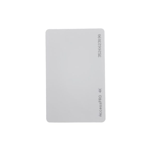 ACCESS-CARD-M4K - ACCESSPRO - Tarjeta MIFARE Classic / Tipo ISO Card / Memoria 4Kb / Imprimible / Frecuencia 13.56 Mhz