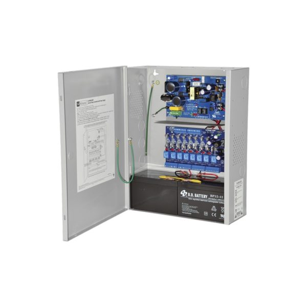 AL400ULACM - ALTRONIX - Fuente para aplicaciones en control de acceso, y detección de incendio, con capacidad de respaldo para 12 y 24 Vcd @ 4 A , con 8 circuitos de control ( NO ) y 8 circuitos de control trigger voltaje de entrada de : 115 Vca.