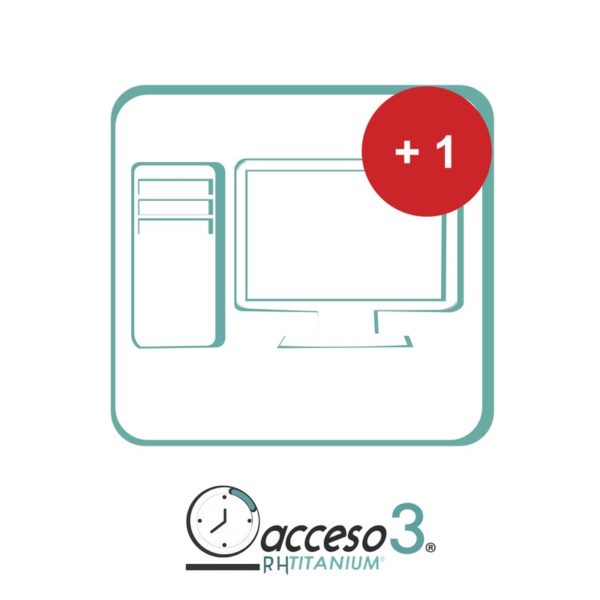 TITANIUMEST - ACCESSPRO - Expansión (PC Cliente adicional) para Software de Tiempo & Asistencia compatible con SISTEMAS DE NOMINA / Acceso3 - TITANIUM