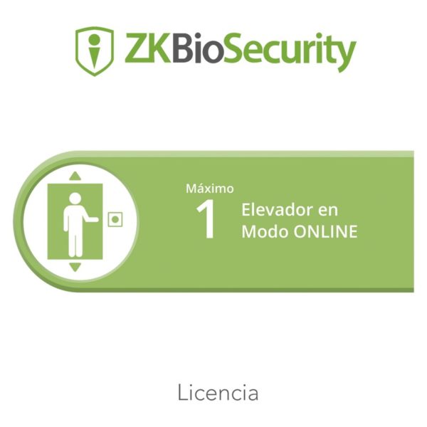 ZK-BS-ELE-ONLINE-S1 - ZKTECO - Licencia para ZKBiosecurity para control de 1 cabina de elevador en modo ONLINE