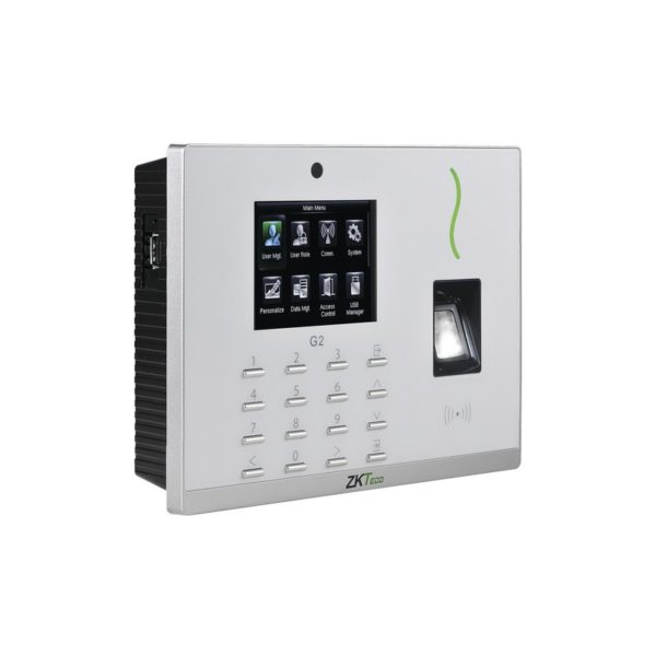 ZK-G2 - ZKTECO - GREEN LABEL - Lectora Biométrica / 20,000 Huellas y Tarjetas / Sensor SilkID / PUSH ADMS / Pantalla 3.5 / Salida de Relevador