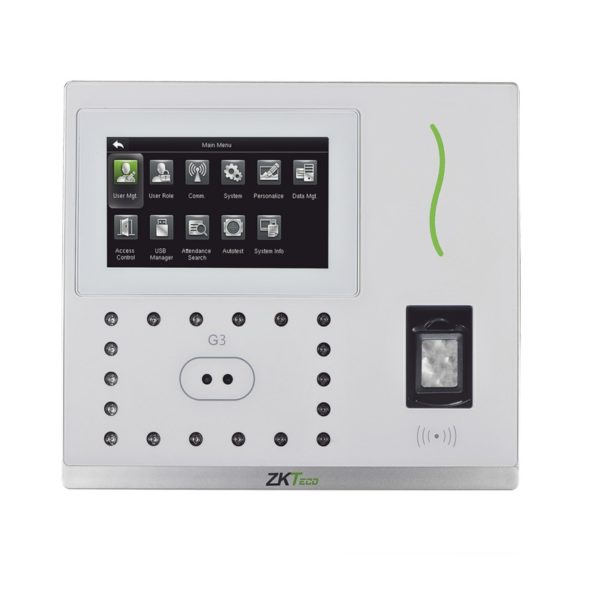 ZK-G3 - ZKTECO - GREEN LABEL - Checador Biometrico SilkID / Reconocimiento Facial / 5,000 huellas / 10,000 Tarjetas  / Control de acceso integrado / 3 años de garantía / Green Label