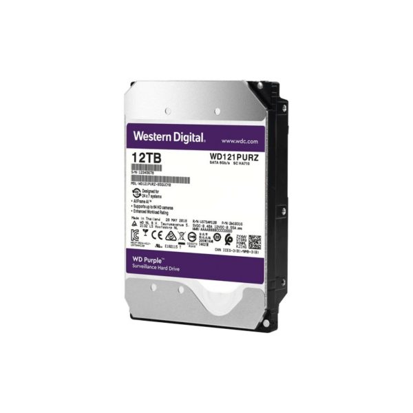 WD121PURZ - Western Digital (WD) - Disco duro WD de 12TB / 7200RPM / Optimizado para Videovigilancia