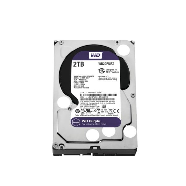 WD20PURZ - Western Digital (WD) - Disco duro WD de 2TB / 5400RPM / Optimizado para Videovigilancia