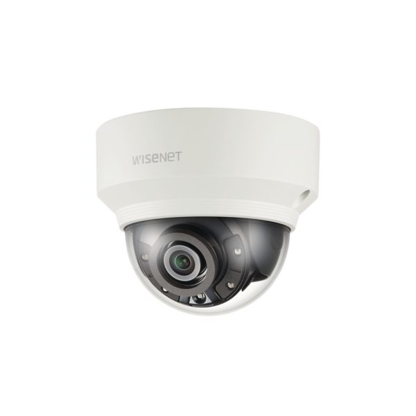 XND-8020R - SAMSUNG WISENET (HANWHA) - Cámara Tipo Mini Domo Interior 5MP / Lente 3.7mm / IR 30M / WDR 120db / H.265 & WiseStream / Conteo de Personas