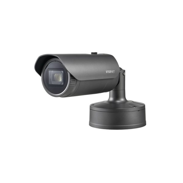 XNO-6120R - SAMSUNG WISENET (HANWHA) - Camara Tipo Bala 2MP, Lente Varifocal 5.2 - 62.4 MM IR 70M, H.265/H.264, WDR 150DB, HLC, Doble SD CARD, POE/12VCD/24VCA, IP67, IK10