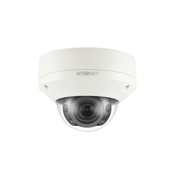 XNV-6080R - SAMSUNG WISENET (HANWHA) - Cámara Tipo Domo Antivandálico 2MP / Lente Motorizado 2.8-12mm / IR 50M / WDR 150db / H.265 & WiseStream